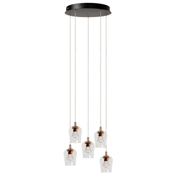 Transparante hanglamp modern, Berliane, 4W, 2700K LED