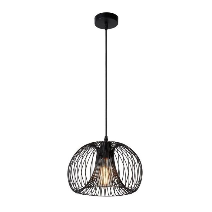 Zwarte Vinti hanglamp, modern