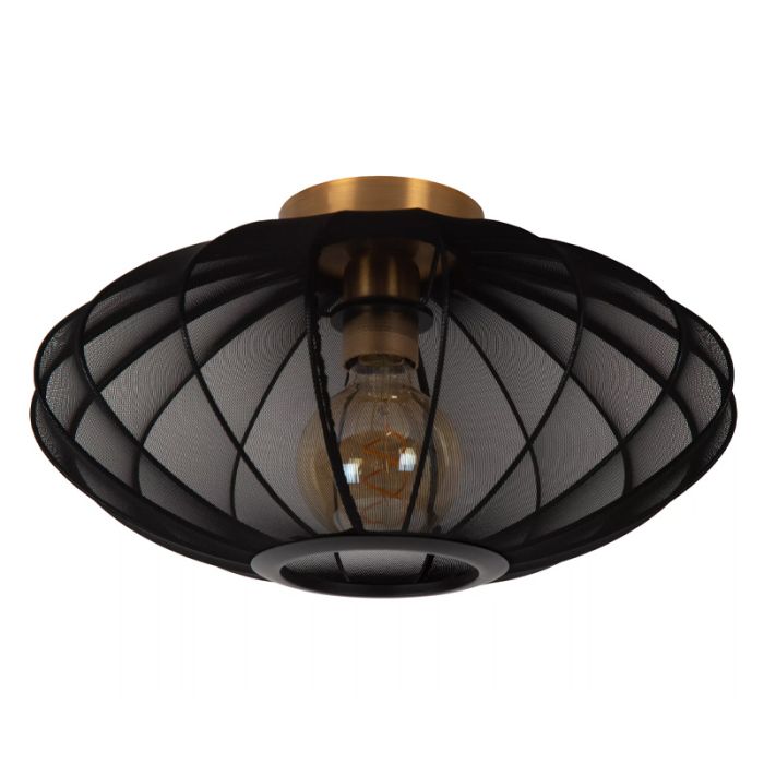 Zwarte plafonnière modern, Corina