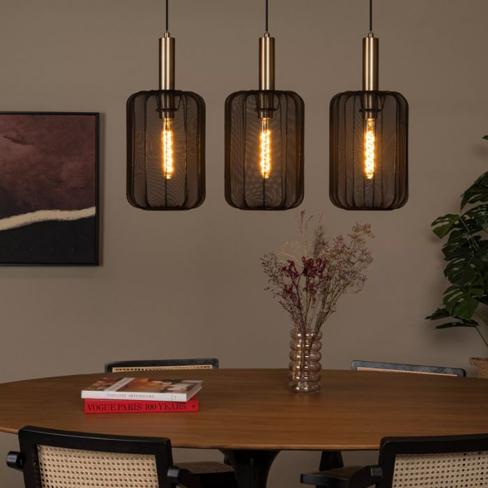 Zwarte hanglamp modern, Corina