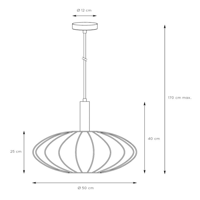 Beige hanglamp modern, Corina