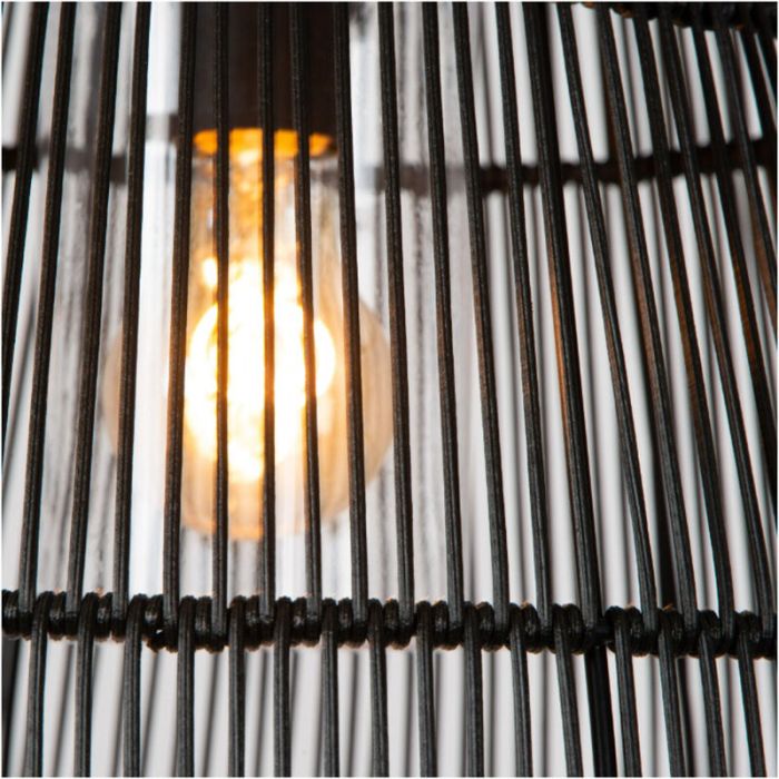 Zwarte buitenlamp landelijk, Nerida, IP44
