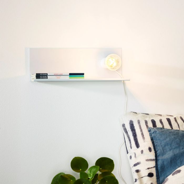 Witte bedlamp Sebo, Rechthoek