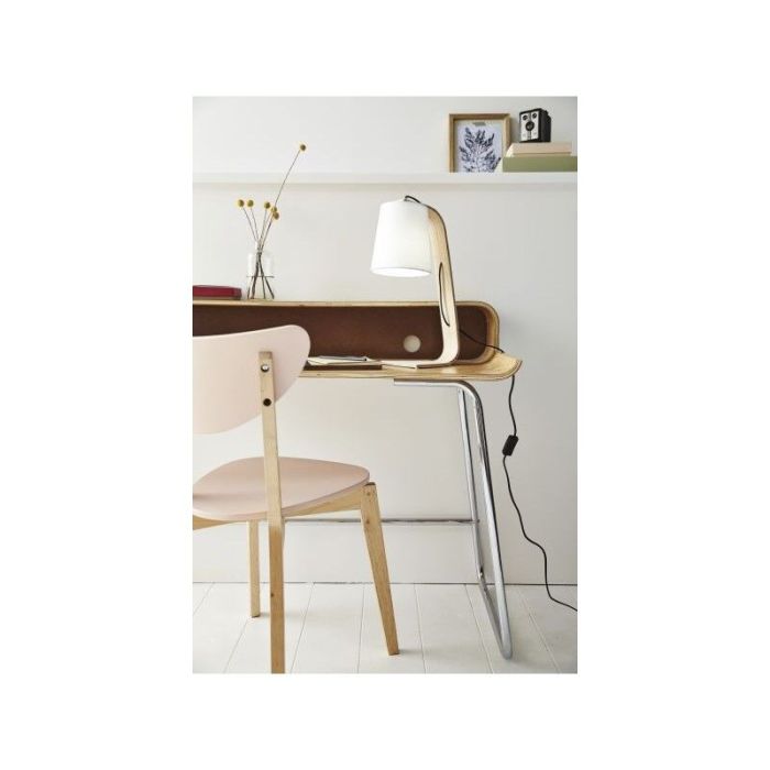 Nordic tafellamp modern - Hout/stof