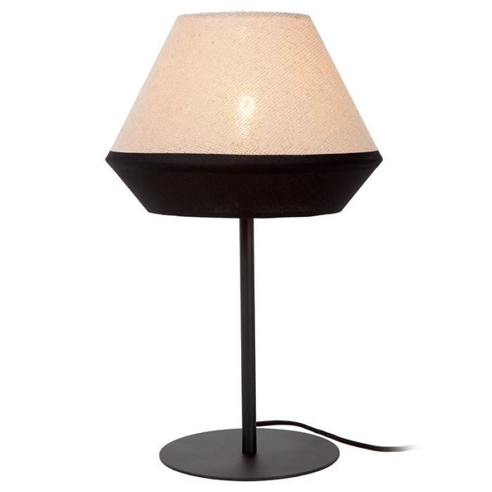 Beige tafellamp modern, Kala, met schakelaar