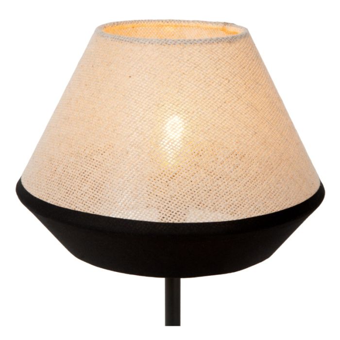 Beige tafellamp modern, Kala, met schakelaar