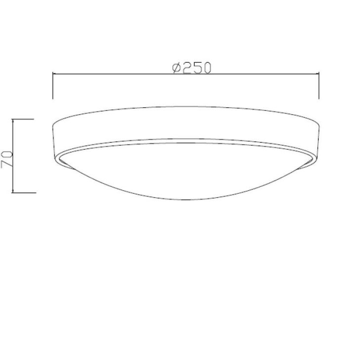 Lex plafondlamp klein, zwart
