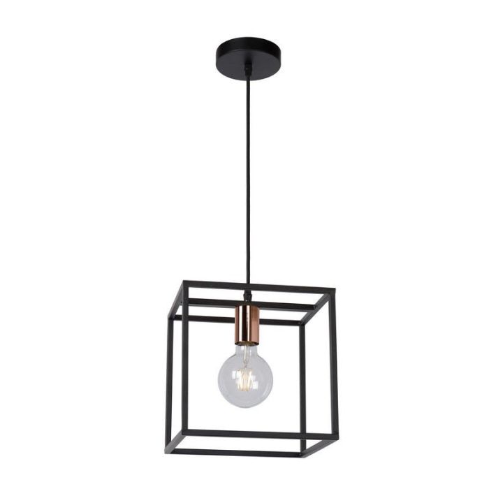 Zwarte hanglamp Arthur, Metaal