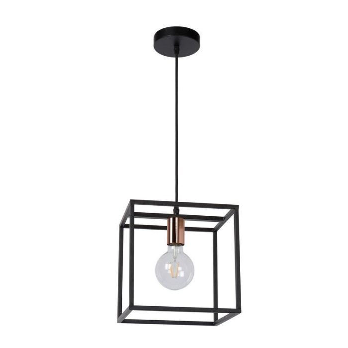 Zwarte hanglamp Arthur, Metaal
