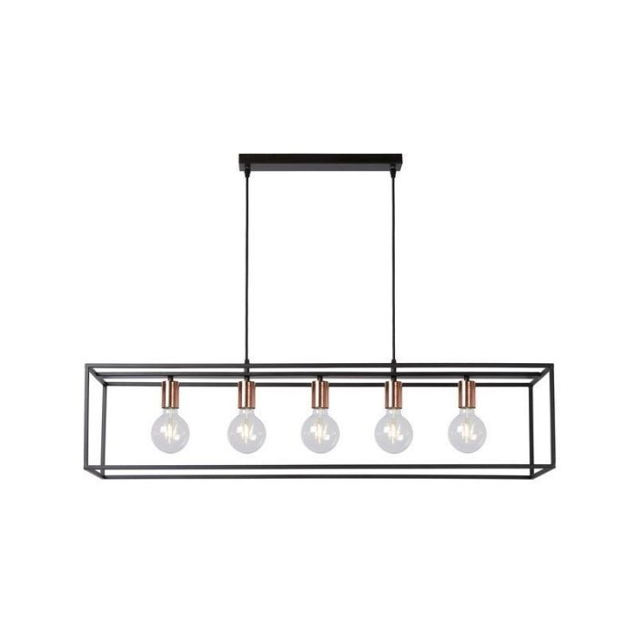 Zwarte hanglamp Arthur, Metaal