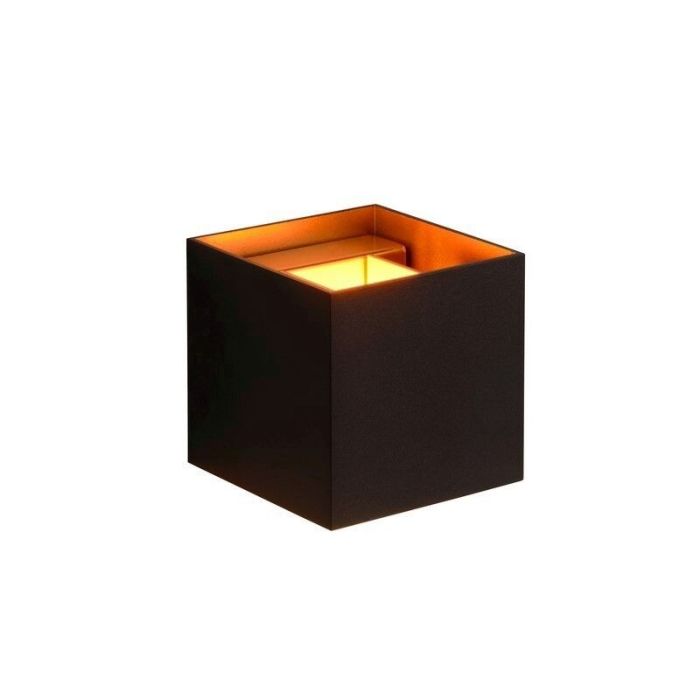 Zwarte up down wandlamp modern, Xio