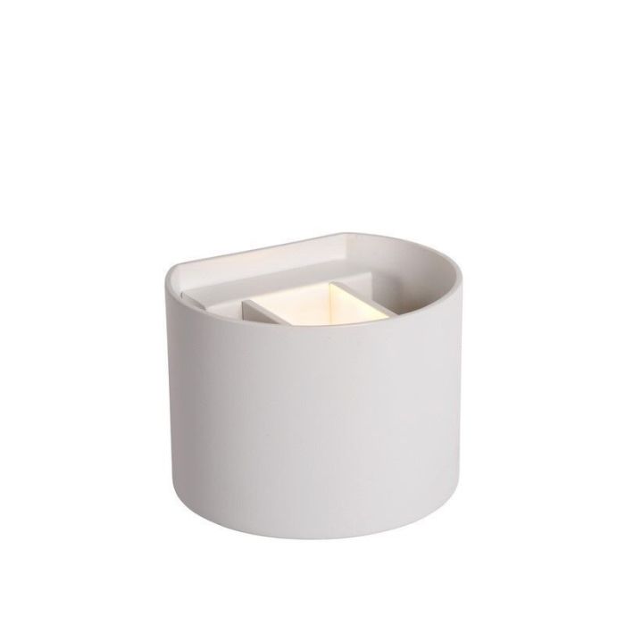 Witte wandlamp Xio, Aluminium
