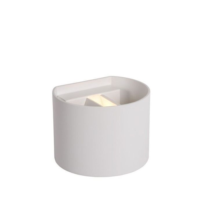 Witte wandlamp Xio, Aluminium