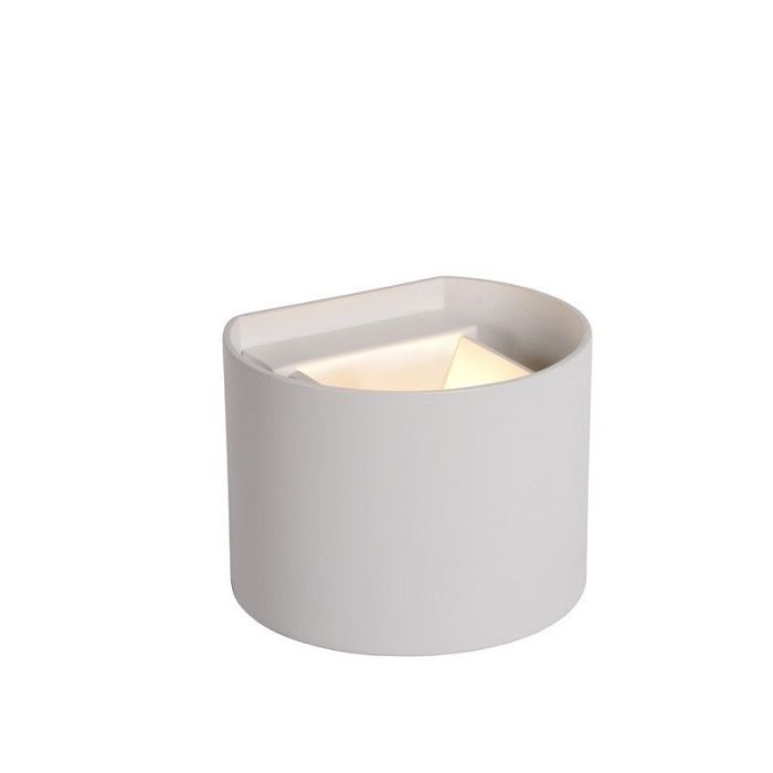 Witte wandlamp Xio, Aluminium