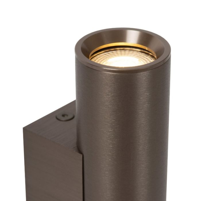 Roestkleurige up down wandlamp modern, Dupla
