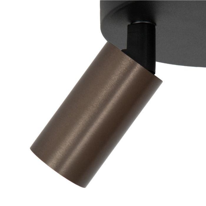 Bruine plafondspot modern, Ritmo