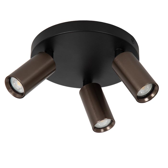 Bruine plafondspot modern, Ritmo