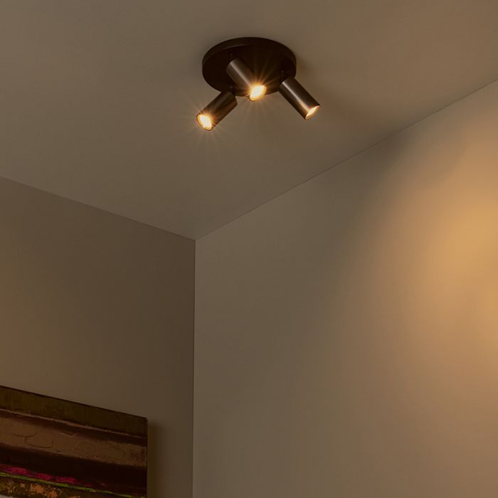Bruine plafondspot modern, Ritmo