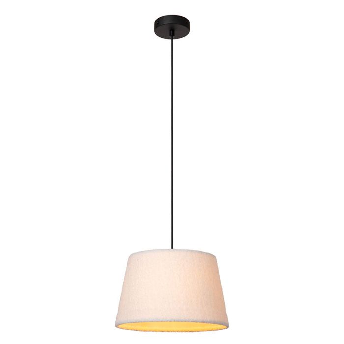 Beige hanglamp vintage, Woolly