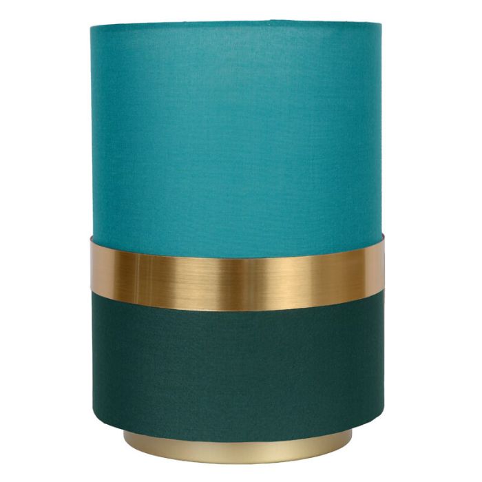 Groene retro tafellamp, Tusse, stof