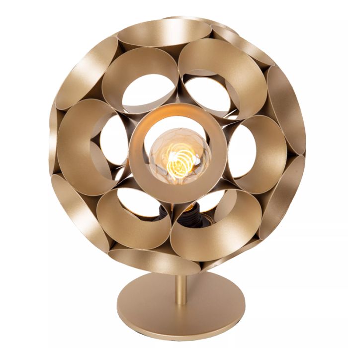 Gouden tafellamp modern, Hannelore