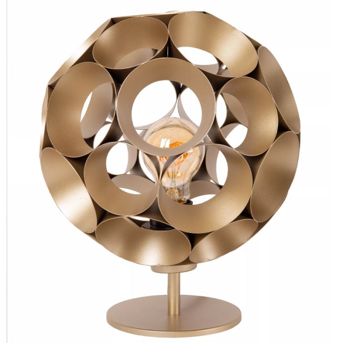 Gouden tafellamp modern, Hannelore