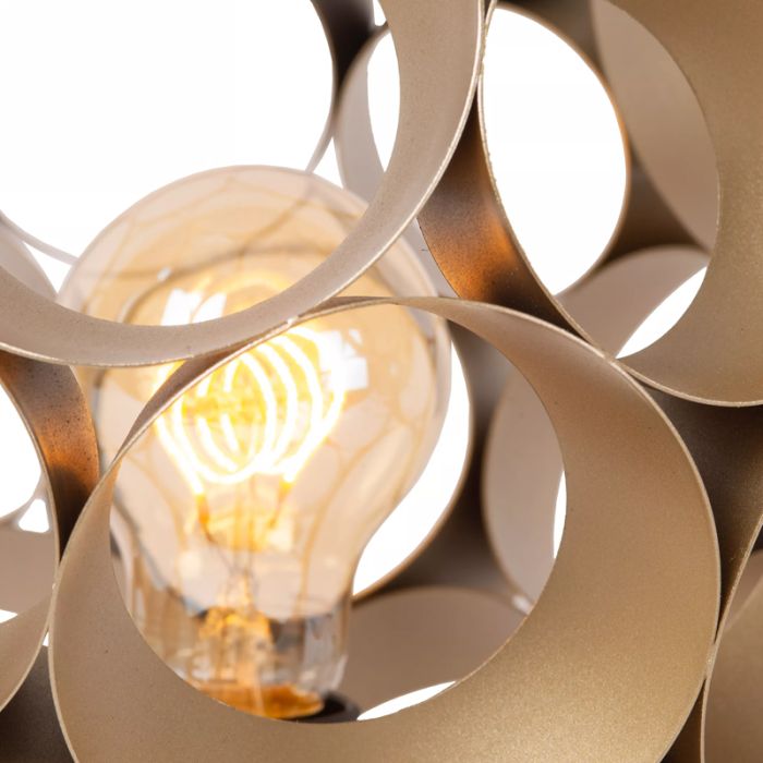 Gouden tafellamp modern, Hannelore