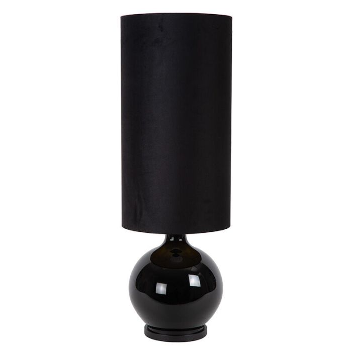 Zwarte vloerlamp retro, Esterad, met schakelaar