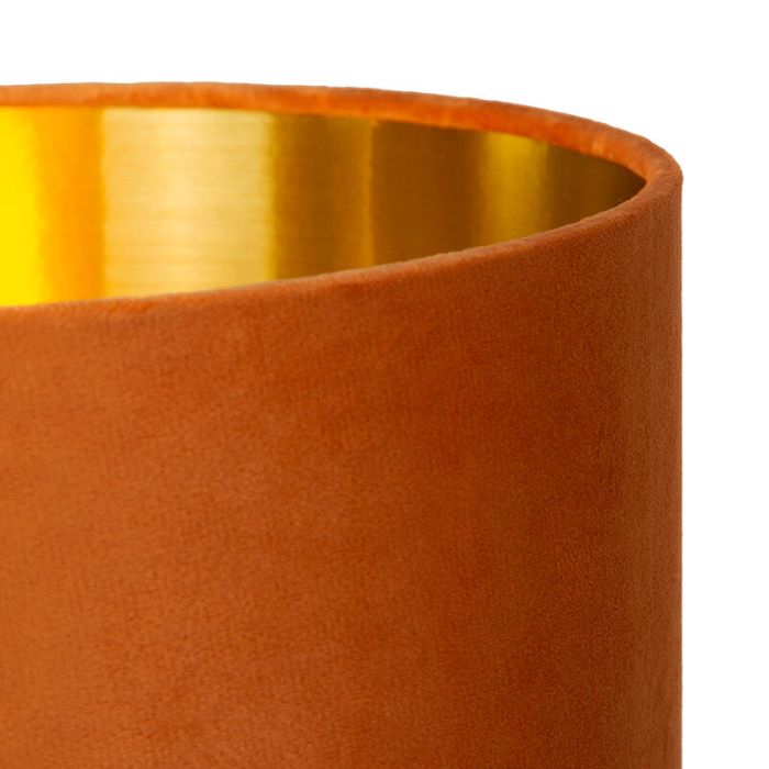 Oranje vloerlamp retro, Esterad, met schakelaar