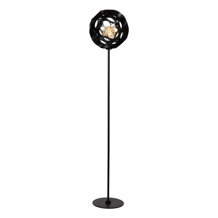 Zwarte vloerlamp modern, Hannelore
