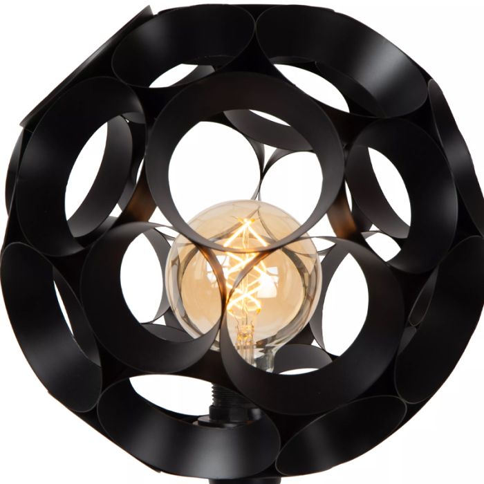 Zwarte vloerlamp modern, Hannelore