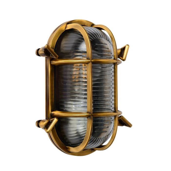 Gouden buitenlamp Dudley, aluminium, IP65