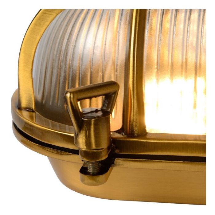 Gouden buitenlamp Dudley, aluminium, IP65