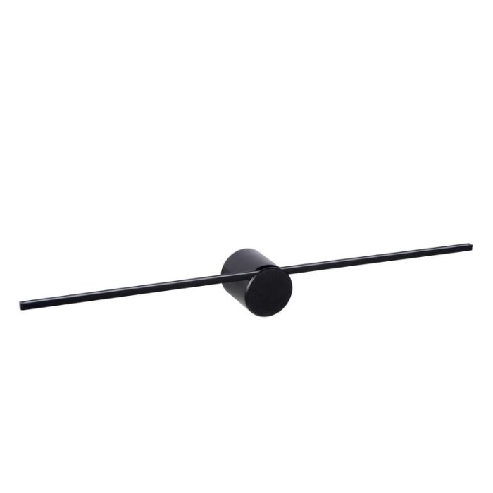 Zwarte wandlamp Mizar, aluminium, 6w warm wit LED
