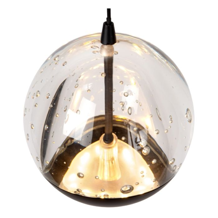 Zwarte hanglamp modern, Sentubal, 6,3W, 2700K LED