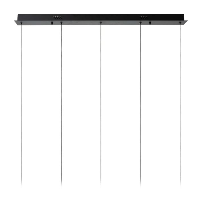 Zwarte hanglamp modern, Sentubal, 5,3W, 2700K LED