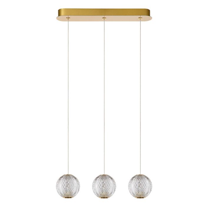 Gouden hanglamp design, Cintra, 4,7W, 2700K LED