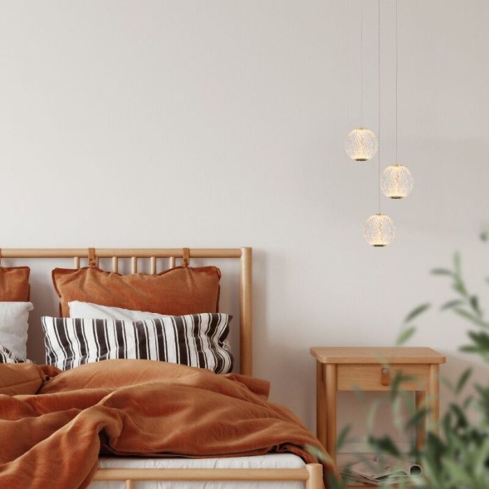 Gouden hanglamp design, Cintra, 4,7W, 2700K LED