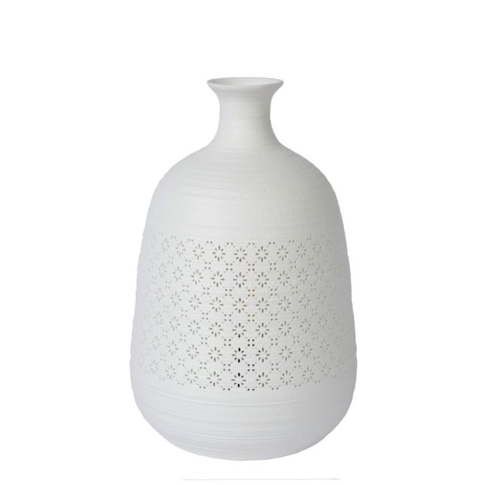 Witte tafellamp Tiesse, steen