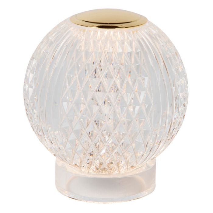Transparante tafellamp modern, Cintra, 1,5W, 3000K LED, 3-staps dimbaar