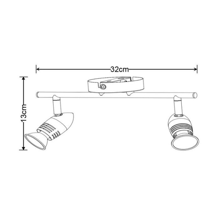 Moderne, chroom plafondspot Caro
