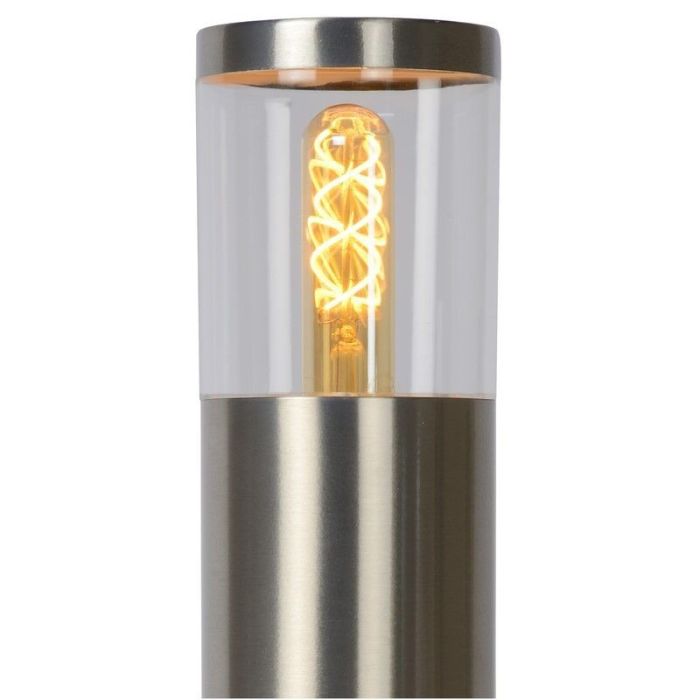 Moderne buitenlamp Fedor, Chroom