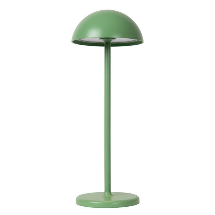 Groene buiten tafellamp retro, Joy, 1,5W, 3000K LED, IP54, met touchdimmer