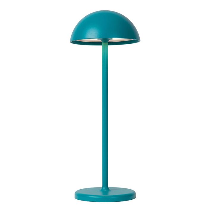 Blauwe buiten tafellamp retro, Joy, 1,5W, 3000K LED, IP54, met touchdimmer