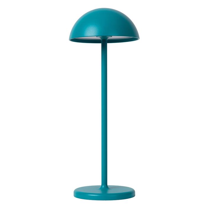 Blauwe buiten tafellamp retro, Joy, 1,5W, 3000K LED, IP54, met touchdimmer