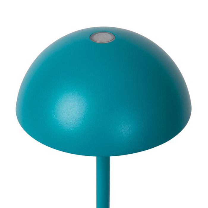 Blauwe buiten tafellamp retro, Joy, 1,5W, 3000K LED, IP54, met touchdimmer