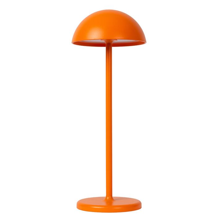Oranje buiten tafellamp retro, Joy, 1,5W, 3000K LED, IP54, met touchdimmer