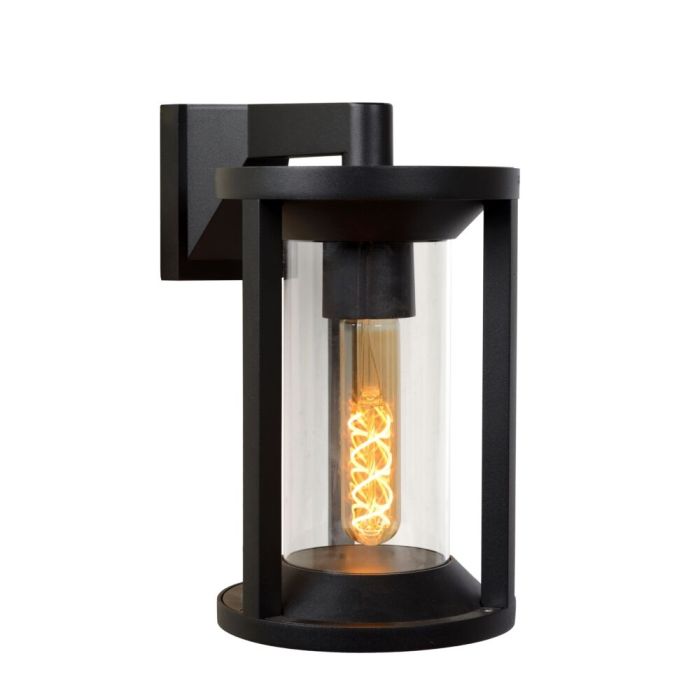 Zwarte wandlamp Cadix, aluminium