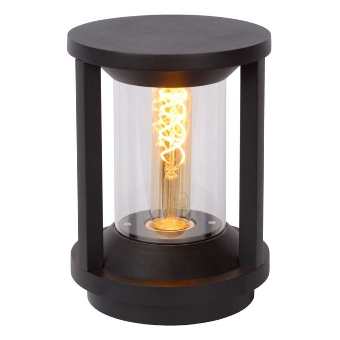 Zwarte buitenlamp Cadix, aluminium