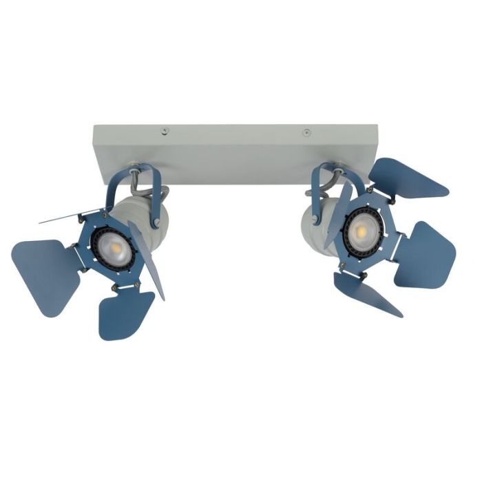 Blauwe kinder plafondlamp Picto, metaal